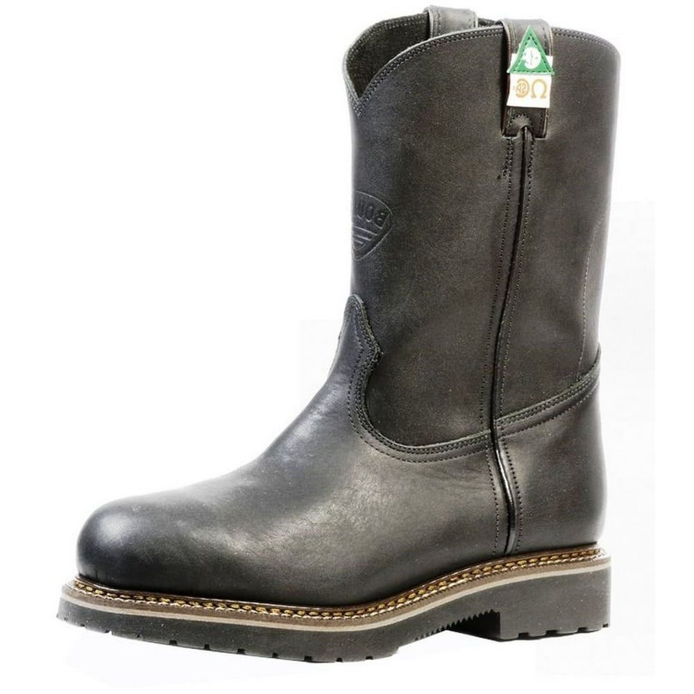 Boulet Boulet Work Boots Mens Leather Steel Toe Lenzi Goodyear Black