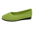 thumbnail image 3 of Mesh Flats for Women Hollow Breathable Slip On shoes casual Comfortable Round Toe Walking Shoes with Arch Support Insole for Work, 3 of 4