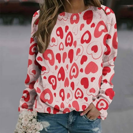 

Zedker Women Crewneck Sweatshirt Sweatshirt for Women Crewneck Women s Fashion Printed Loose T-Shirt Long Sleeves Blouse Crew Neck Casual Tops Sweatshirt Hoodies