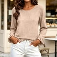 thumbnail image 2 of Sevevn Women's Long Sleeve Ruffle Flowy Blouse Fall Work Casual Tops 2026, 2 of 6