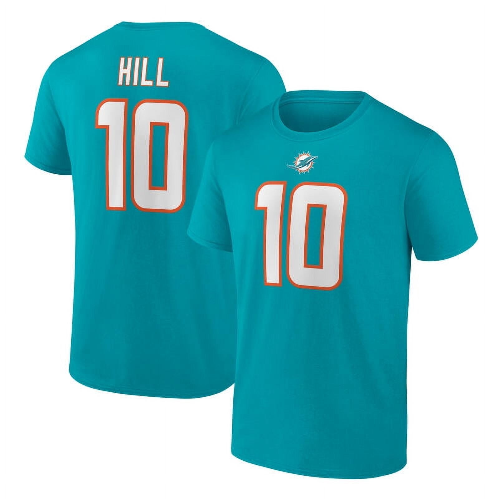 NFL Tyreek Hill Miami Dolphins Rams Mens Name & Number Short Sleeve Tee