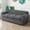 DARKGRAY, variant on Three seater sofa cover with leaf texture, fabric protection, pet friendly, beautiful, easy to clean, non slip, waterproof, beautifying sofa, used in living room and bedroom