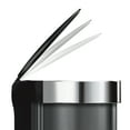 thumbnail image 5 of simplehuman 45 Liter /11.9 Gallon Semi-Round Motion Sensor Can, Black Stainless Steel, 5 of 5