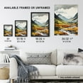 thumbnail image 4 of Glencoe Valley Oil Painting Scotland Majestic Mountain Range And River Coe Art Print Framed Poster Wall Decor 12x16 inch, 4 of 5