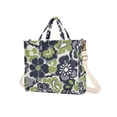 thumbnail image 7 of FORMRS Womens Corduroy Tote Bag Crossbody Shoulder Handbag with Pocket, Retro Floral Pattern, 7 of 7