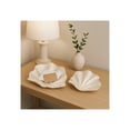 thumbnail image 2 of Chic Shell Bowl for Table and Kitchen Counter Decor - Decorative Bowl for Coffee Table or Centerpiece Table Decorations - Elegant Candy or Key Bowl for Home Decor Accents - Set of 2, 6", Ivory & Tan, 2 of 12