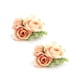 thumbnail image 5 of Flores artificiales para muñeca con forma de orquídea para damas de honor, perfectas para bodas, aniversarios y fiestas - Naranja, 5 of 8
