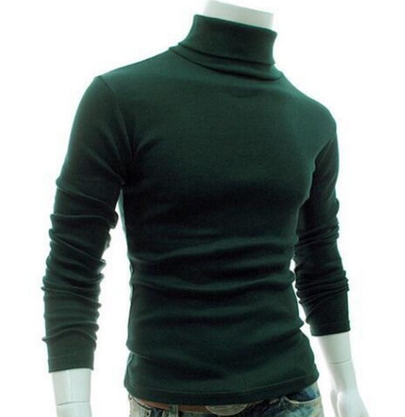 Men Thermal High Collar Turtleneck 