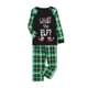 thumbnail image 5 of Pijamas navideños familiares a juego, camisetas de manga larga con estampado de elfos y letras + pantalones a cuadros. Pijama que brilla en la oscuridad., 5 of 10