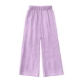 thumbnail image 4 of 11-12 Years Teen High Waisted Cargo Pants for Girls Baggy Y2k Straight Wide Leg Pants with Pockets Streetwear, 4 of 4