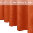 thumbnail image 3 of Textured Fabric Bath Shower Curtain, Polyester Ombre Shower Curtains for Bathroom, Waterproof Shower Curtain Liner with 6 Hooks,Machine Washable (36 x 72 inch, Orange), 3 of 6