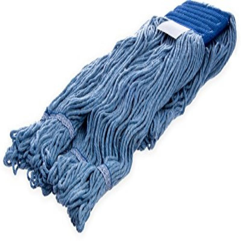 Carlisle 36946014 Flo-Pac X-Large Synthetic Cotton Blend Band Looped-End Mop, 18"... by