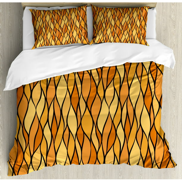 Yellow Brown Duvet Cover Set King Size, Brown Duvet Covers King Size
