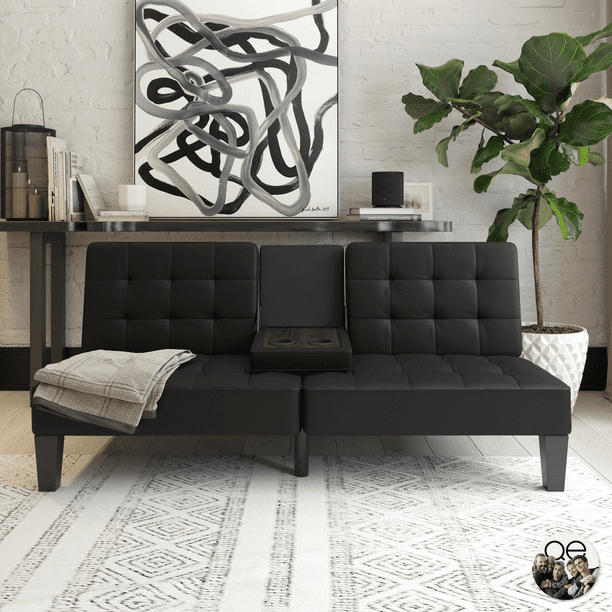 In depth review of a walmart futon, delivered to my house for under $200. queer eye adalynn convertible split back futon with cup holder multiple colors available