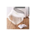 thumbnail image 6 of Faux Fur Sheepskin Rug Extra Soft Cozy Long Pile Carpet Carpet Fluffy Rugs Faux Fur Faux Lambskin Sheepskin For Bedroom Sofa Living Room-white-Round diameter90cm(35in), 6 of 8