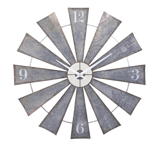Ward Metal Windmill Wall Clock
