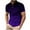 Purple, variant on Men's White Golf Shirts, Short Sleeve, Moisture Wicking, , Shirts, Casual Golf Shirts