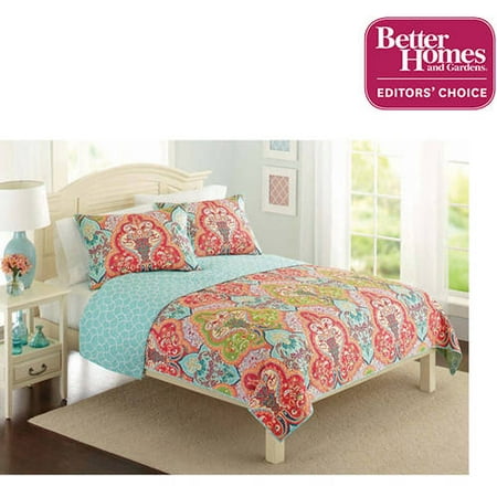 Better Homes and Gardens Jeweled Damask Bedding Quilt Collection ...