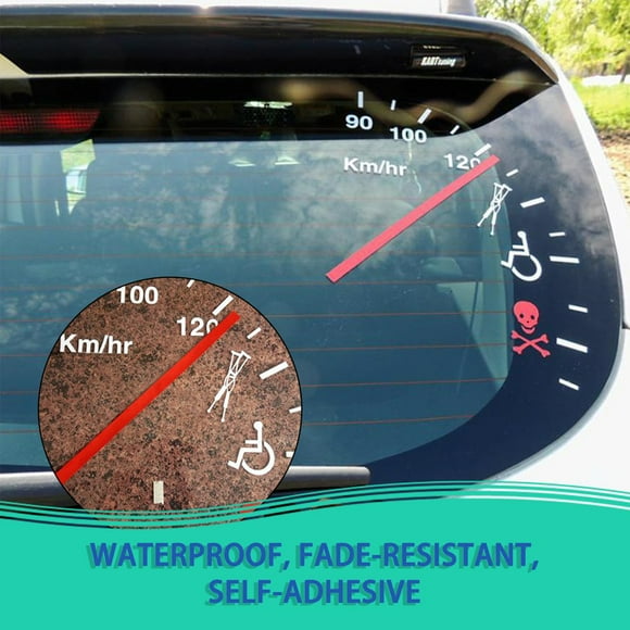 Compteur de Vitesse Amusant Avertissement de Vitesse Voiture Mode Autocollant Pare-Chocs 20cm