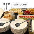 thumbnail image 3 of unbranded 1Jgo Cubiertos De Servicio Para Ensalada Acero Inoxidable Negro Con Superficie Lisa Y, 3 of 8