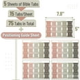 thumbnail image 3 of Large Print Repositionable Laminated Bible Tabs - Easy to Read and Apply for Men and Women - 75 Tabs Including 55 for Old & New Testament and 20 Blank Tabs for Personalization, 3 of 6