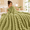 Green, variant on Plush Throw Blanket, Corduroy-Inspired Polyester Layer for Reading Lounging Movie Nights and Bedroom Accent Beige 47.24 x 83 in