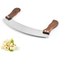 thumbnail image 1 of Cortador De Pizza Grande, Cuchillo Para Picar Pizza De Acero Inoxidable De 35 Cm Con Mango De Madera,11 Feliz Sencillez, 1 of 5