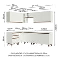 thumbnail image 3 of Cocina Integral Completa Modular Madesa Reims 392cm BB 02, 3 of 5