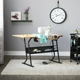thumbnail image 2 of Sew Ready Eclipse Sewing and Craft Table with Adjustable Platform in Black / Maple, 2 of 18
