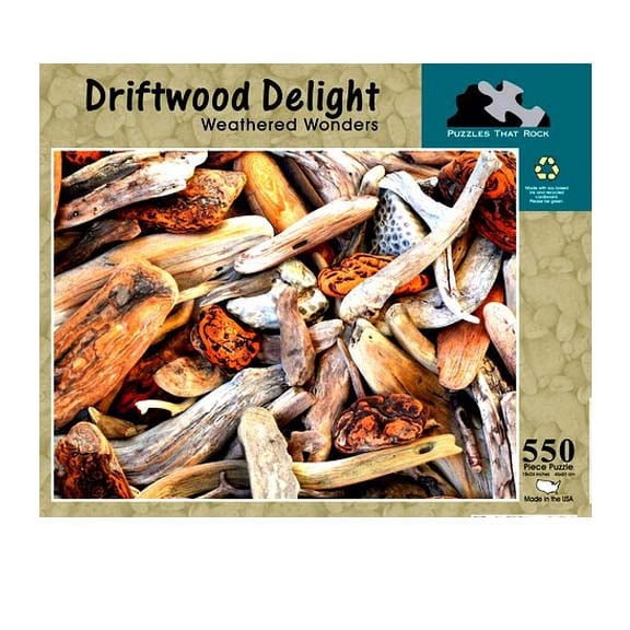 Driftwood Delight Weathered Wonders Puzzle, 550 Piece