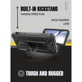 thumbnail image 4 of CaseBorne V Series Case Compatible with iPhone 14 Pro Max - Military Grade Full-Body Rugged with Kickstand and Built-in Screen Protector - Black, 4 of 6