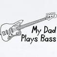 thumbnail image 2 of CafePress - Dad Plays Bass Infant Bodysuit - Baby Light Bodysuit, Size Newborn - 24 Months, 2 of 4