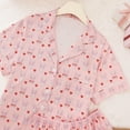 thumbnail image 5 of Pajamas Set for Women Cozy Floral Printed Lapel Short Sleeves Shirts Shorts Sleepwear 2 Pieces, 5 of 8
