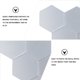 thumbnail image 2 of unbranded 12Ud Adhesivo Hexagonal De Pared Plateado Para Interior Fácil De Y Retirar, 2 of 7