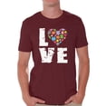 thumbnail image 1 of Awkward Styles Men's Love Puzzles Autism Awareness Graphic T-shirt Tops Autistic Support, 1 of 4