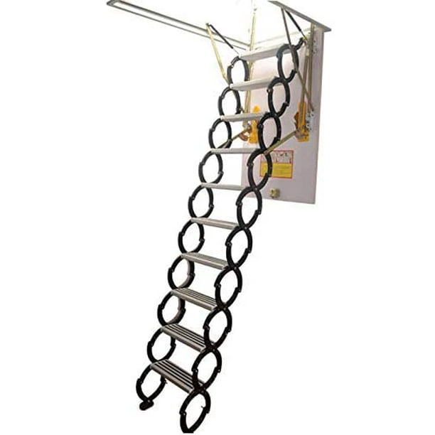 Building A Pull Down Ladder Or Staircase A 55 Degree Angle Makes It Easier To Descend Http Www Creators Com Attic Stairs Pull Down Basic Tools Ladder