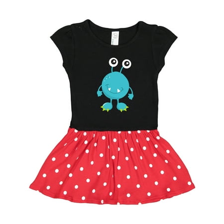

Inktastic Cute Monster Funny Monster Blue Monster Silly Gift Toddler Girl Dress