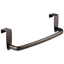 Metal InterDesign Axis Over Door Towel Bar and Holder for The Home Bronze Small 