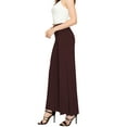 thumbnail image 4 of Made by Johnny Women's Wide Leg Palazzo Lounge Pants XL BROWN, 4 of 6