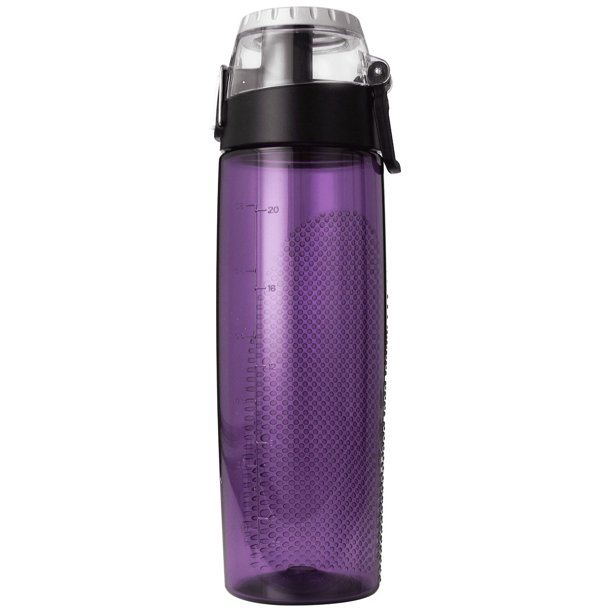 Thermos 24 oz Plastic Hydration Bottle with Meter Purple