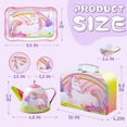 thumbnail image 4 of Joyfy Unicorn Tea Set for Girl, Princess Tin Teapot Tea Party Set, Pretend Play Kitchen Toy for Kids Toddlers Age 3 4 5 6, 4 of 7