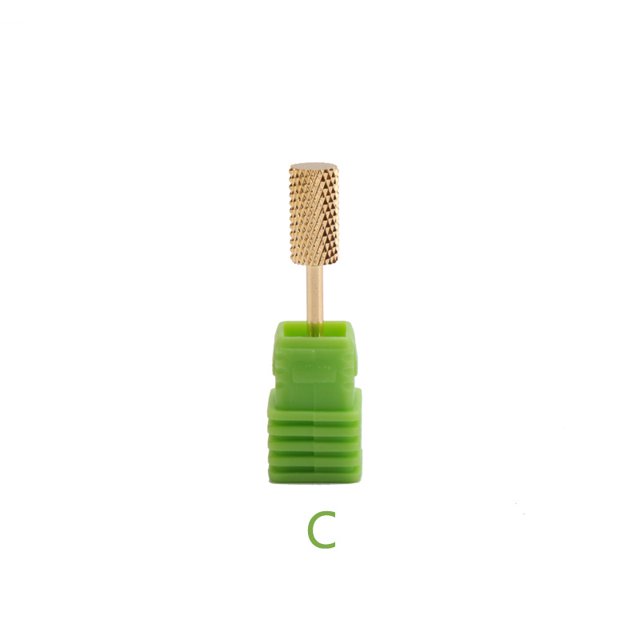 Para la eliminación de clavos con cabezal de pulido de acero de tungsteno, cabezal plano cilíndrico simple, cabezal de pulido de acero de tungsteno dorado y plateado