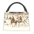 thumbnail image 1 of Easygdp Western Desert Cowboys1 Bolsa de Almuerzo Insulada Reutilizable, Bolsa de Mano y Bandolera para Oficina, Trabajo, Viajes, 1 of 6