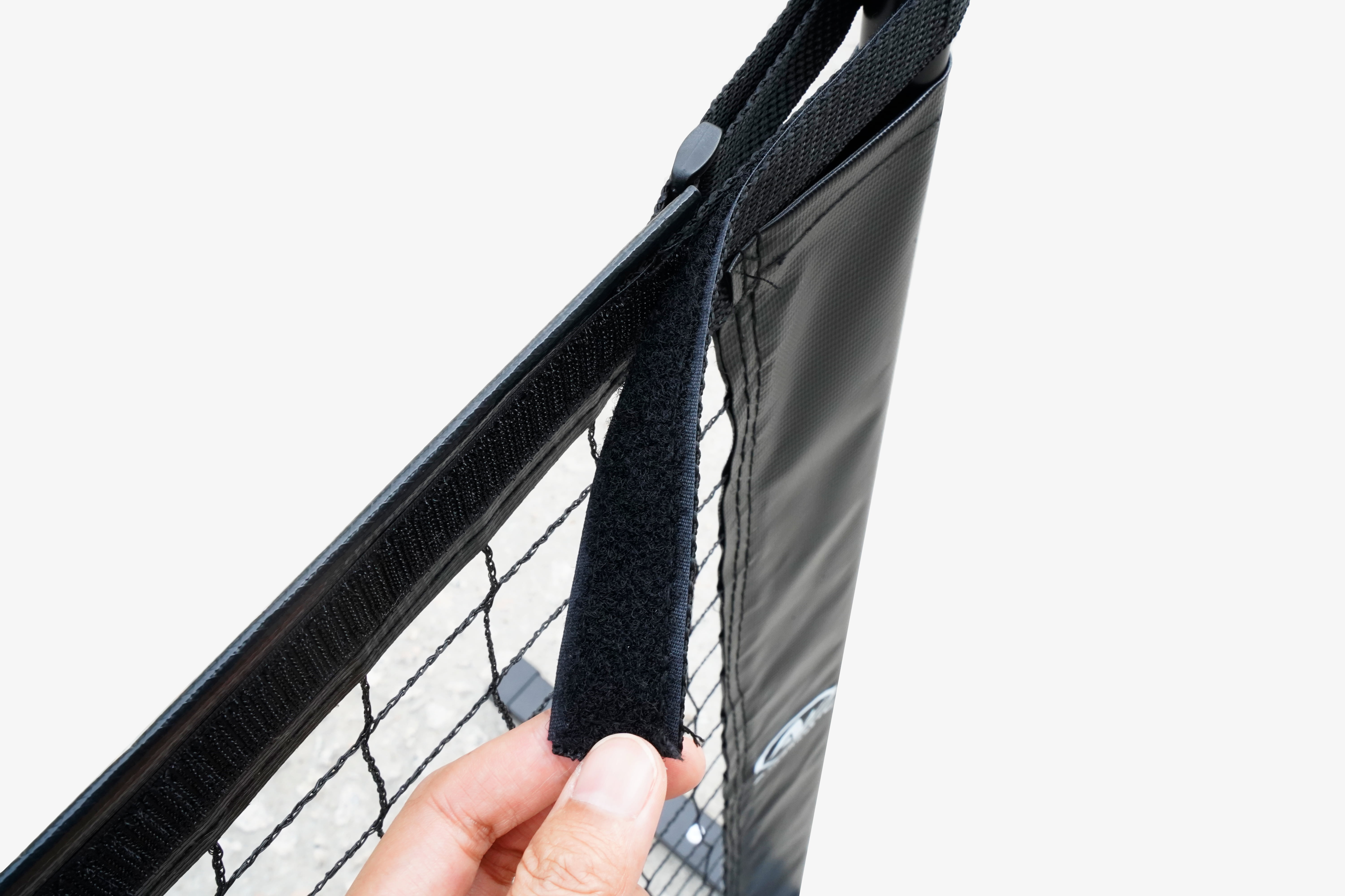 Athletic Works Easy Set up Half-Court Portable Pickleball Net, Interlocking Steel Frame for Quick and Easy Assembly, Durable Nylon Net, Includes Convenient Storage Bag, 10ft Net