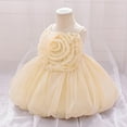thumbnail image 4 of Delliss Tutu Dress for Girls Sparkly Tulle Princess Dress 6M-3Y Summer Dress Flower Girls Party Dance Dress, 4 of 9