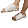 thumbnail image 4 of Sandalias planas con punta abierta para mujer, sandalias cómodas, informales, cómodas, para playa Wmkox8yii hj789, 4 of 8