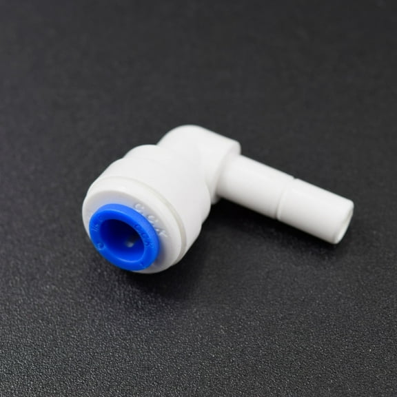 1/4â€ Stem x 1/4â€ Tube Plug In Elbow Fitting for Water Filters