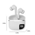 thumbnail image 3 of Auriculares internos inalámbricos Bluetooth 5.1 con compartimento de carga LED, cancelación inteligente de ruido de sonido de baja latencia, adecuados para trabajo/juegos, 3 of 5