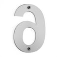 thumbnail image 2 of Barton 6 Inch Floating House Number "6" Stainless Steel Anti-Rust House Address Numbers for Outside, Mailbox Yard Home Front Door, Satin Finish, 2 of 5