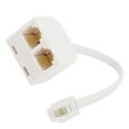 thumbnail image 2 of Unique Bargains Phone Line Splitter RJ11 6P4C Modular Handset to Double RJ11 6P4C Socket Adapter, 2 of 5